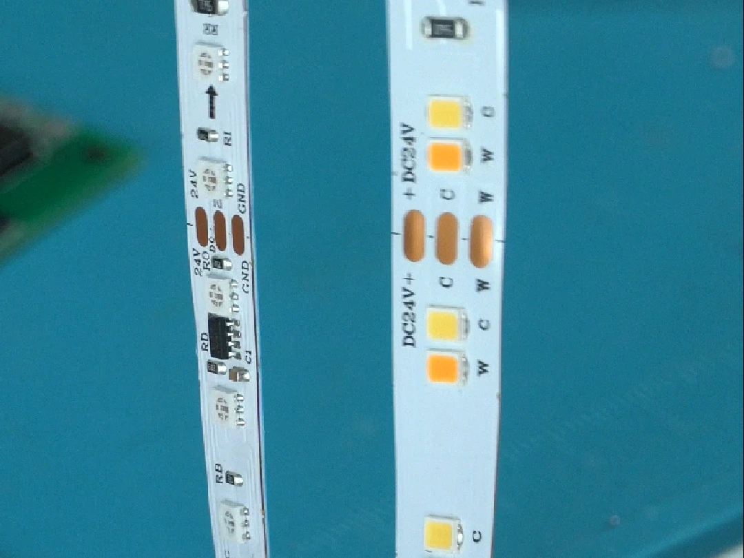LED strips up close